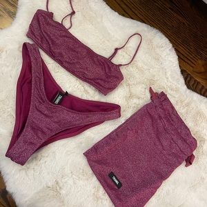 TRIANGL Mica-Grape Sparkle Bikini set
